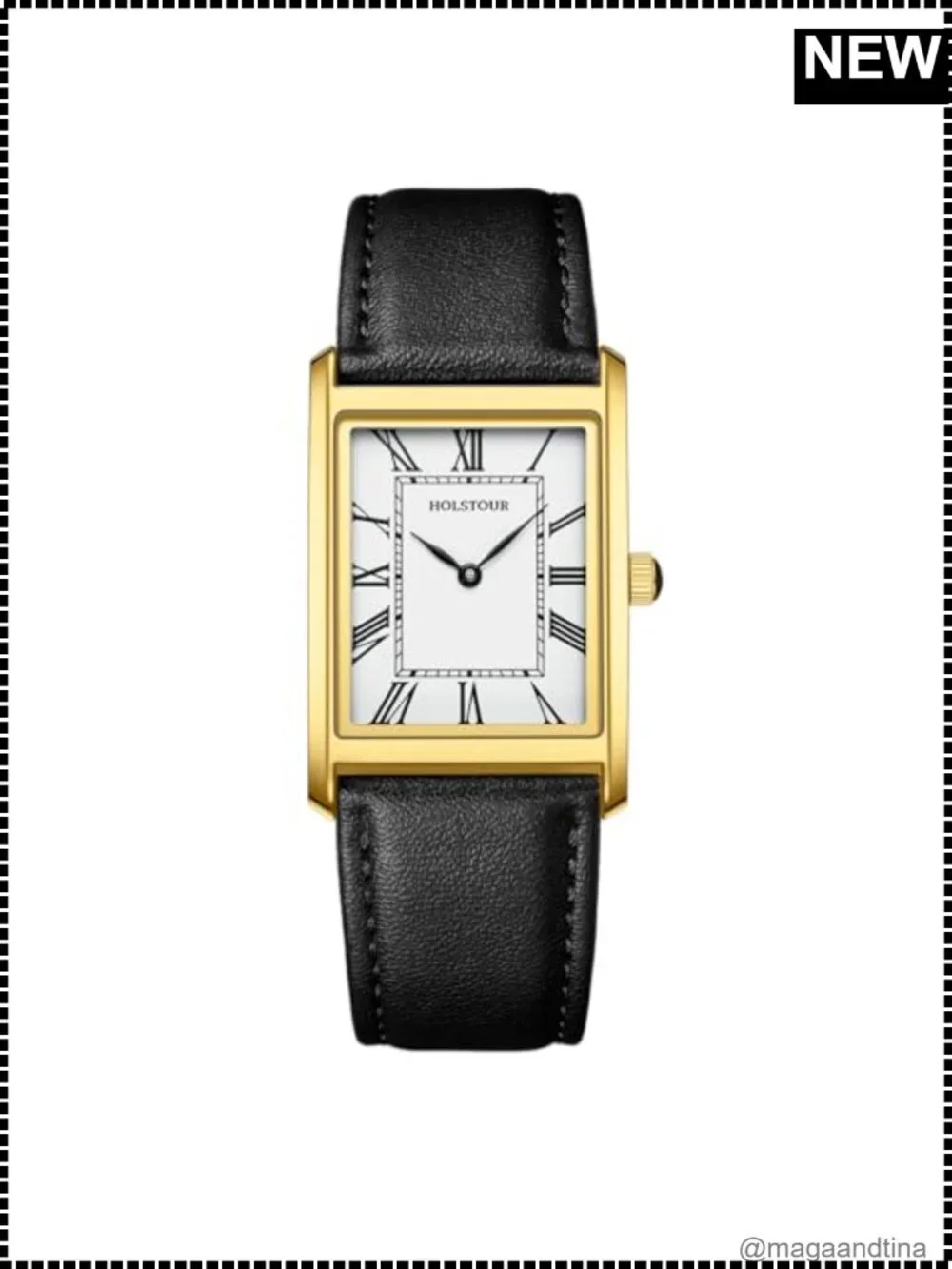 HOLSTOUR Men's Business Minimalism Analog Quartz Watch with Japanese Quartz